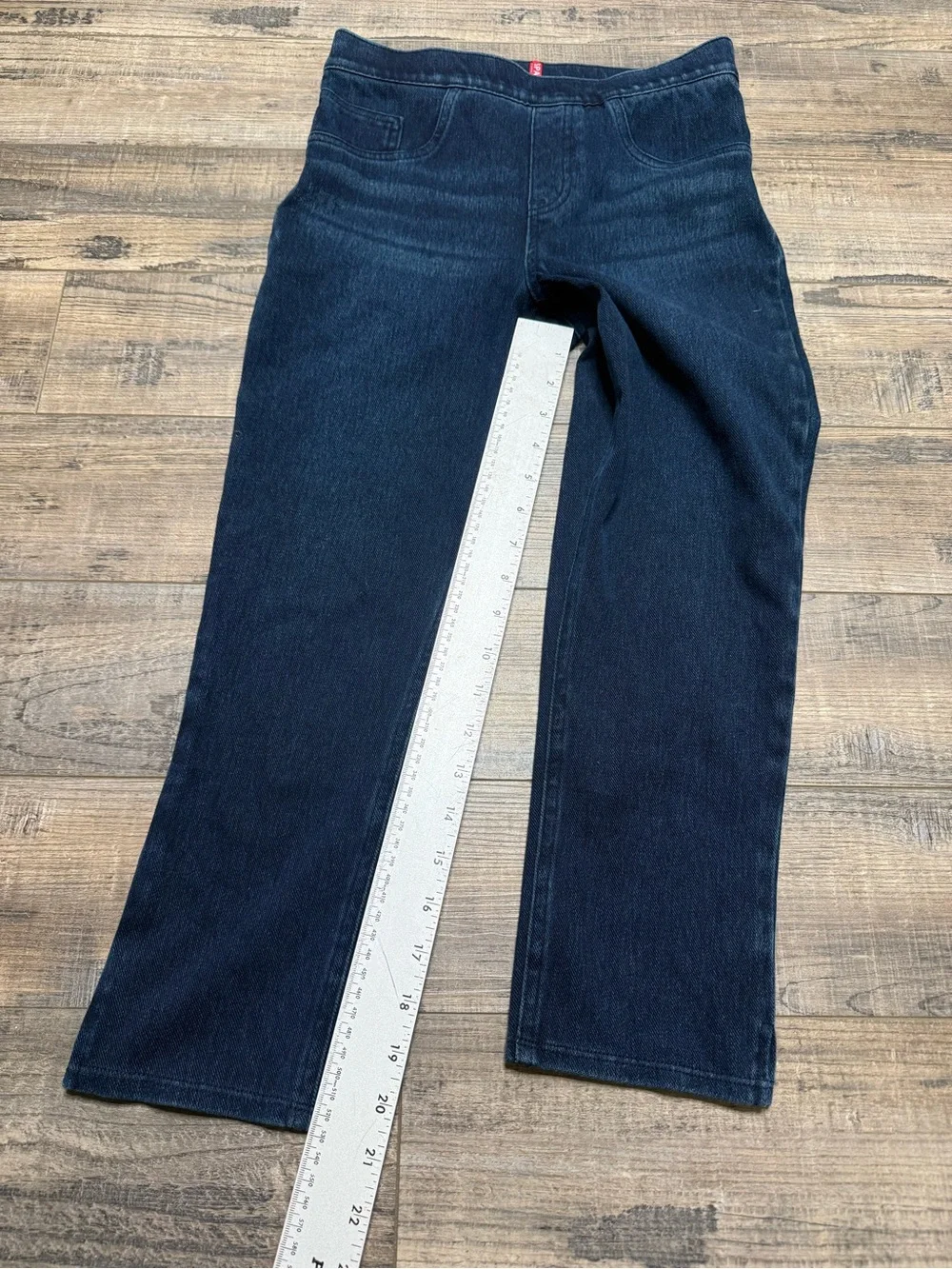 Spanx Jean-Ish Cropped Skinny Capri Denim Leggings Women's Small 20296R